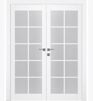 Palladio 10 Lite Vetro Bianco Noble Double doors