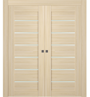 Avon 07-02 Vetro Loire Ash Double pocket doors