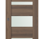 Avon 07-03 Vetro Pecan Nutwood Modern Interior Barn Door by Belldinni