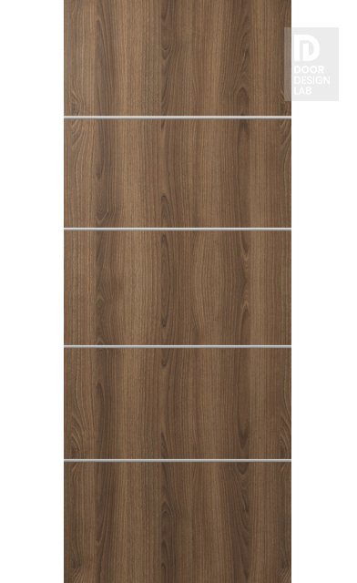 Modern Interior DOOR SLAB OPTIMA 4H PECAN NUTWOOD 28" X 96" X 1 3/4" SOLID CORE