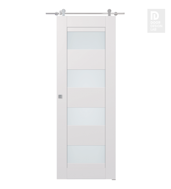 Avon 07-08 Vetro Snow White Modern Interior Barn Door by Belldinni