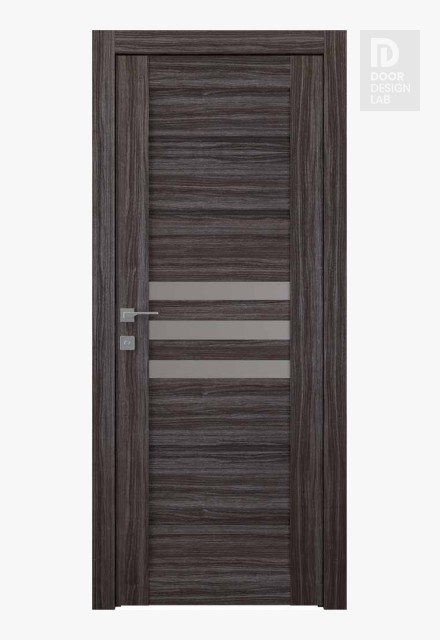 Dome Vetro Gray Oak Modern Interior Door by Belldinni