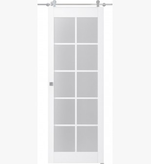Palladio 10 Lite Vetro Bianco Noble Barn doors