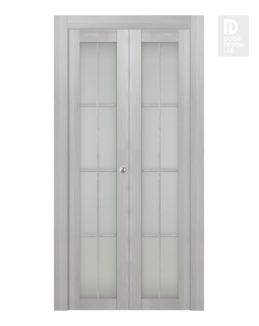 Avon 8 Lite Vetro Ribeira Ash Modern Interior Bifold Doors by Belldinni