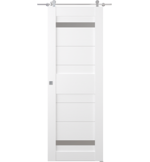 Imma Vetro Bianco Noble Barn doors