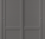 Shaker 2 Panel Gray Matte Modern Interior Bypass Doors by Belldinni