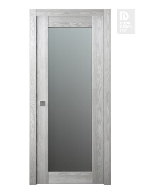 Avon 207 Vetro Ribeira Ash Modern Interior Pocket Door by Belldinni