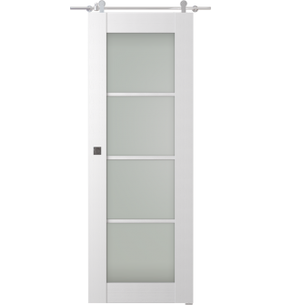 Palladio 4 Lite Vetro Bianco Noble Barn doors