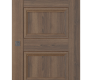 Oxford Duo 07 3R Pecan Nutwood Modern Interior Barn Door by Belldinni