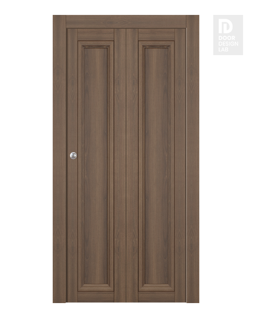 Oxford Duo 07 Pecan Nutwood Modern Interior Bifold Doors by Belldinni