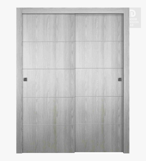 Optima 4H Ribeira Ash Modern Interior Bypass Doors by Belldinni