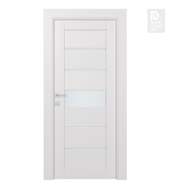 Avon 07-06 Vetro Snow White Modern Interior Door by Belldinni