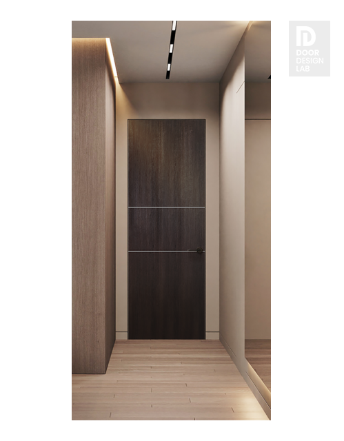 Optima 2H Veralinga Oak Modern Interior Frameless Door by Belldinni