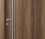 Optima 2V Pecan Nutwood Modern Interior Door by Belldinni