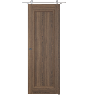 Oxford Duo 07 Pecan Nutwood Barn doors