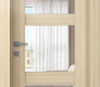 Avon 3 Lite Clear Vetro Loire Ash Modern Interior Door by Belldinni