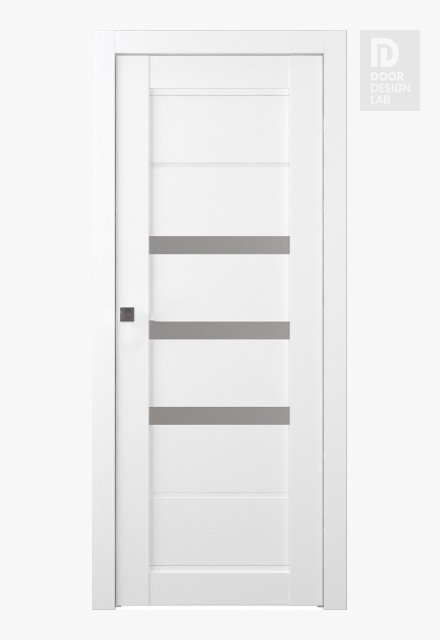 Rita Vetro Bianco Noble Modern Interior Pocket Door by Belldinni