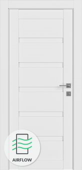 Louver Snow White Single Doors