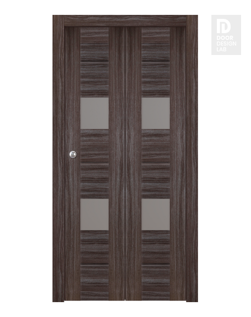 Vita Vetro Gray Oak Modern Interior Bifold Doors by Belldinni