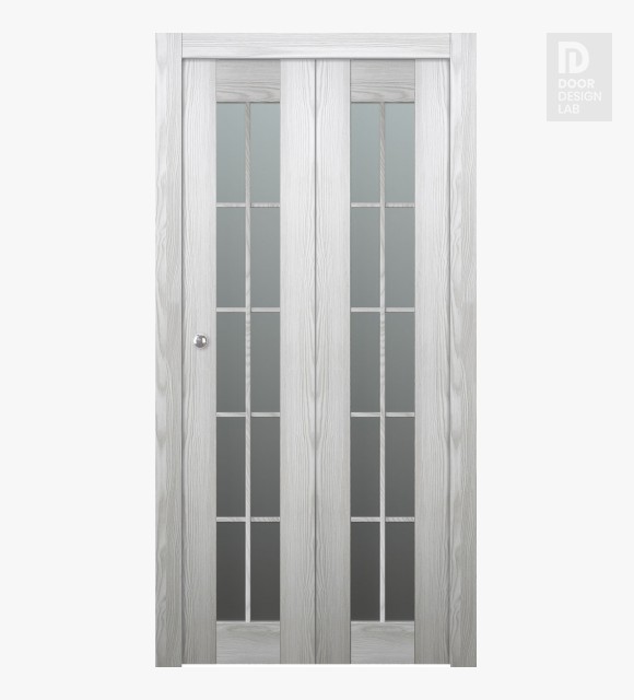 Avon 10 Lite Vetro Ribeira Ash Modern Interior Bifold Doors by Belldinni