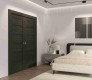 Louver Gray Oak Double doors