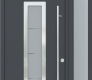 MODERN FRONT STEEL DOOR ARGOS ANTRACIT/WHITE 49 1/4" X 95 11/16" LHI + SIDELITE RIGHT/TRANSOM
