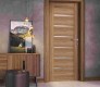 DOOR SLAB AVON 07-02 VETRO PECAN NUTWOOD 18" X 84" X 1 3/4"