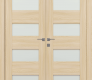 Avon 07-08 Vetro Loire Ash Modern Interior Double Swing Doors by Belldinni