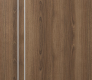 Modern Interior DOOR SLAB OPTIMA 2V PECAN NUTWOOD 30" X 80" X 1 3/4" SOLID CORE