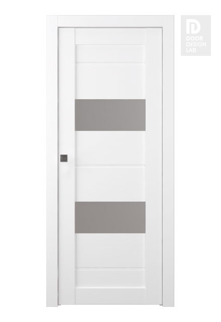 Vita Vetro Bianco Noble Modern Interior Pocket Door by Belldinni