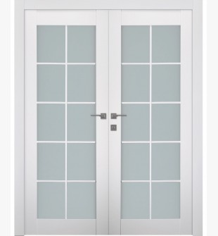 Smart Pro 10 Lite Vetro Polar White Double doors