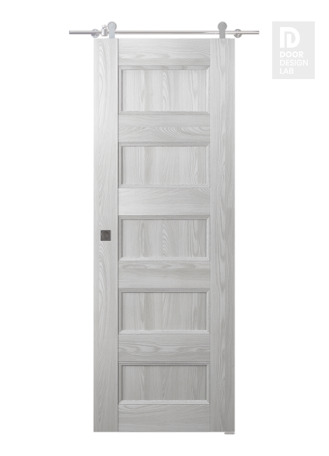 Oxford Uno 07 4R Ribeira Ash Modern Interior Barn Door by Belldinni