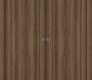 Shaker 1 Panel Pecan Nutwood Modern Interior Double Pocket Doors by Belldinni