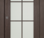 Avon 8 Lite Vetro Veralinga Oak Modern Interior Pocket Door by Belldinni