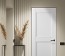 Oxford Uno 07 Rn Snow White Modern Interior Frameless Door by Belldinni