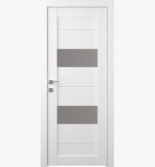 Berta Vetro Bianco Noble Single Doors