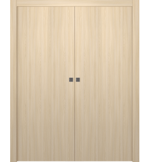 Optima Loire Ash Double pocket doors