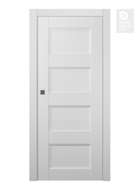 Oxford Uno 07 3R Snow White Modern Interior Pocket Door by Belldinni