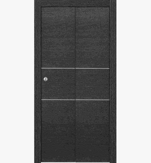 Avanti 2H Black Apricot Bi-folding doors