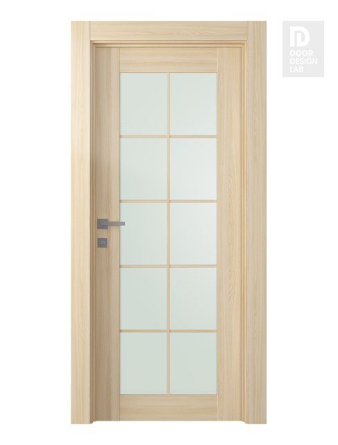 Avon 10 Lite Vetro Loire Ash Modern Interior Door by Belldinni