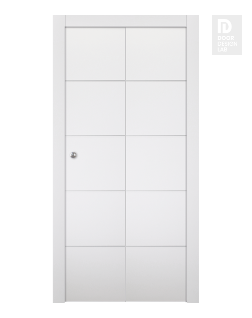 Smart Pro 4H Polar White Modern Interior Bifold Doors by Belldinni