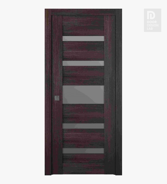 Avon 07-05 Vetro Veralinga Oak Modern Interior Pocket Door by Belldinni