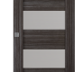 Mirella Vetro Gray Oak Modern Interior Barn Door by Belldinni