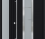 MODERN FRONT STEEL DOOR ARGOS BLACK/WHITE 49 1/4" X 81 11/16" RHI + SIDELITE LEFT