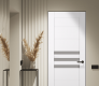 Dome Vetro Snow White Modern Interior Frameless Door by Belldinni