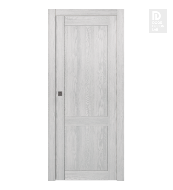 Shaker 2 Panel Ribeira Ash Modern Interior Pocket Door by Belldinni