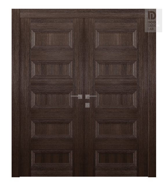 Oxford Duo 07 4R Veralinga Oak Modern Interior Double Swing Doors by Belldinni