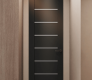 Alba Black Matte Modern Interior Frameless Door by Belldinni