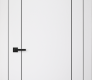 Smart Pro 2U Black Polar White Modern Interior Door by Belldinni