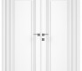 Palazzo 1 Polar White Modern Interior Double Swing Doors by Belldinni